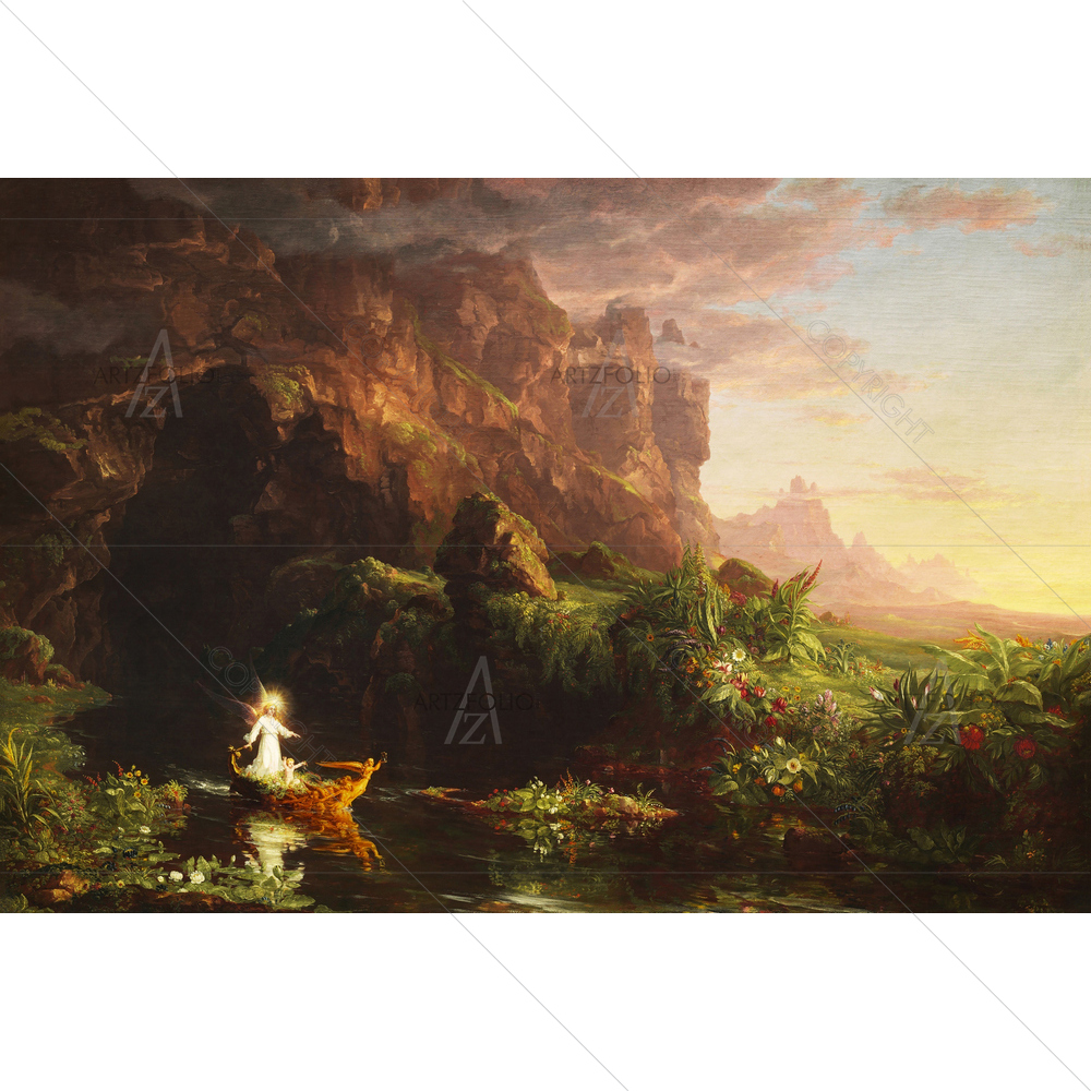 Voyage of Life, Youth by Thomas Cole, 1842 — American custom art by ArtzFolio