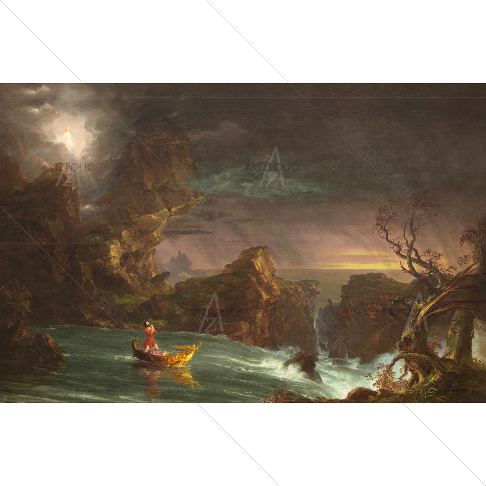 Voyage of Life, Manhood by Thomas Cole, 1842 — Adult custom art by ArtzFolio