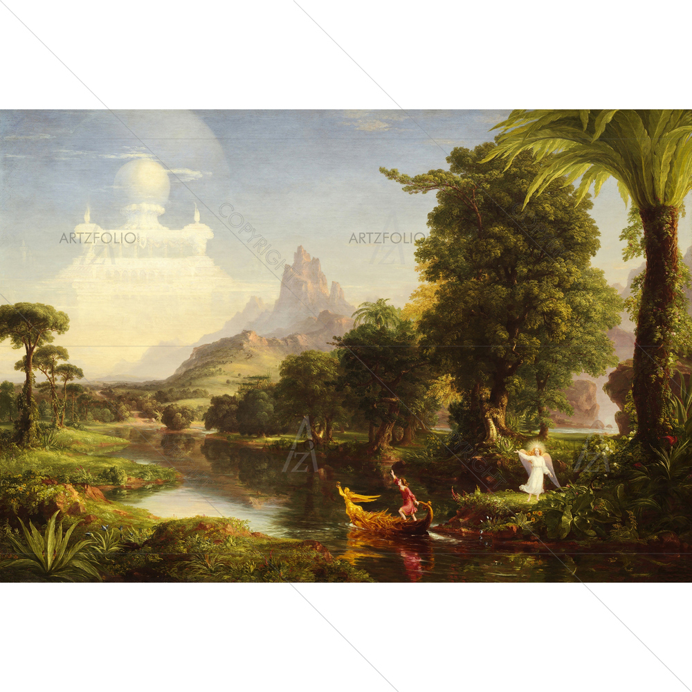 The Voyage of Life, Thomas Cole, 1842 — American custom art by ArtzFolio