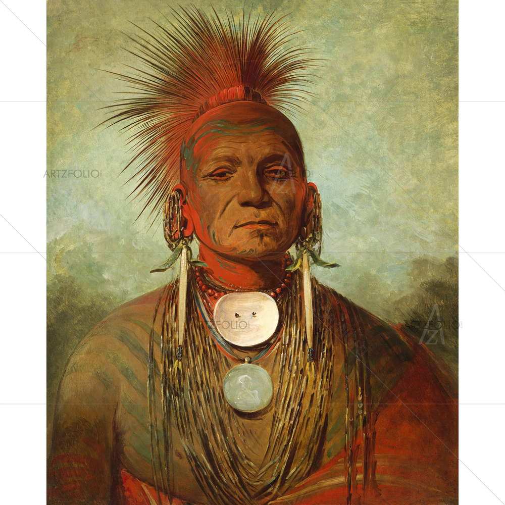 Iowya Medicine Man, by George Catlin, 1844-45 — custom-size art design 5011242