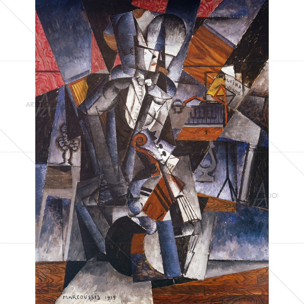 The Musician, Louis Casimir Ladislas Marcoussis, 1914 — custom-size art design 5011245
