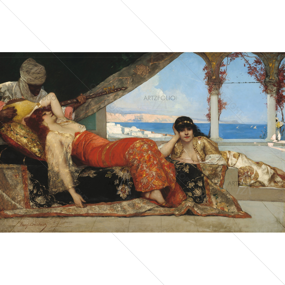 Favorite of Emir, Jean Joseph Benjamin — custom-size art design 5011254
