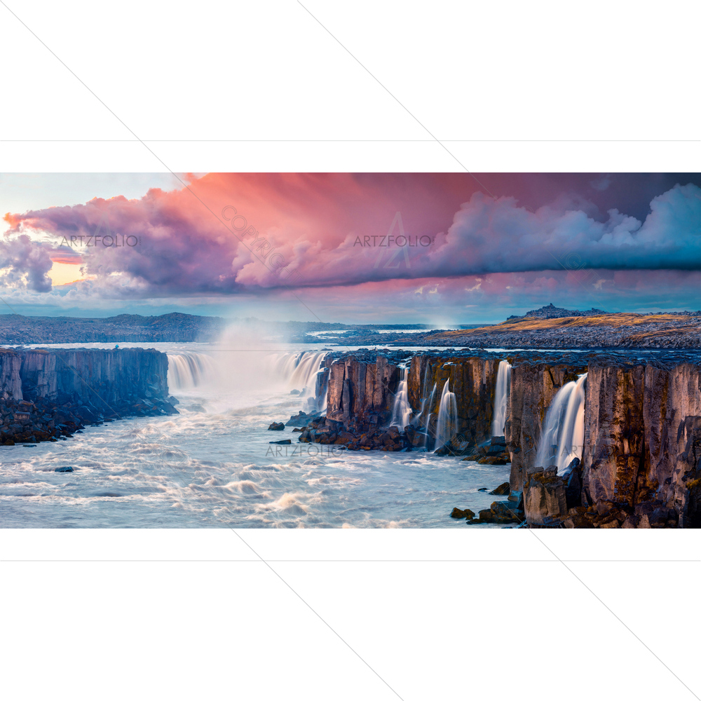 Jokulsa Landscape, Iceland, Europe — Devotional custom art by ArtzFolio