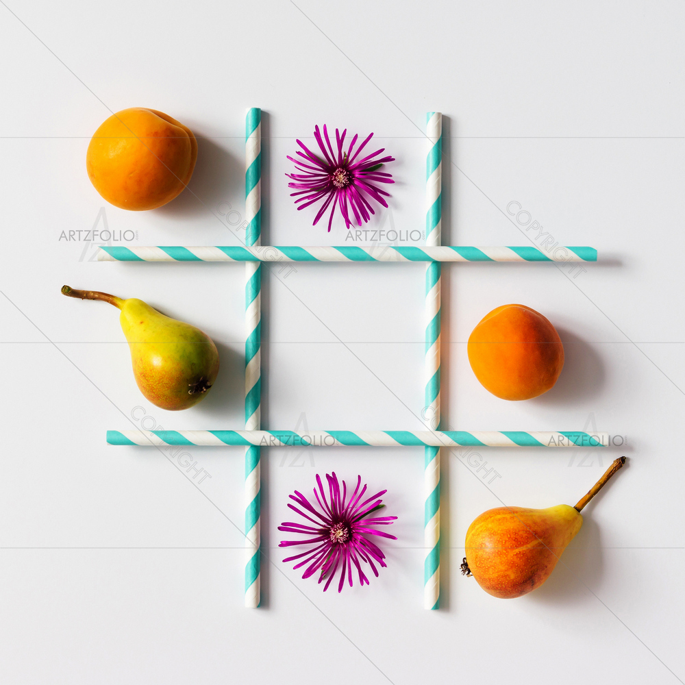 Tic Tac Toe Food Art — custom-size art design 5011264
