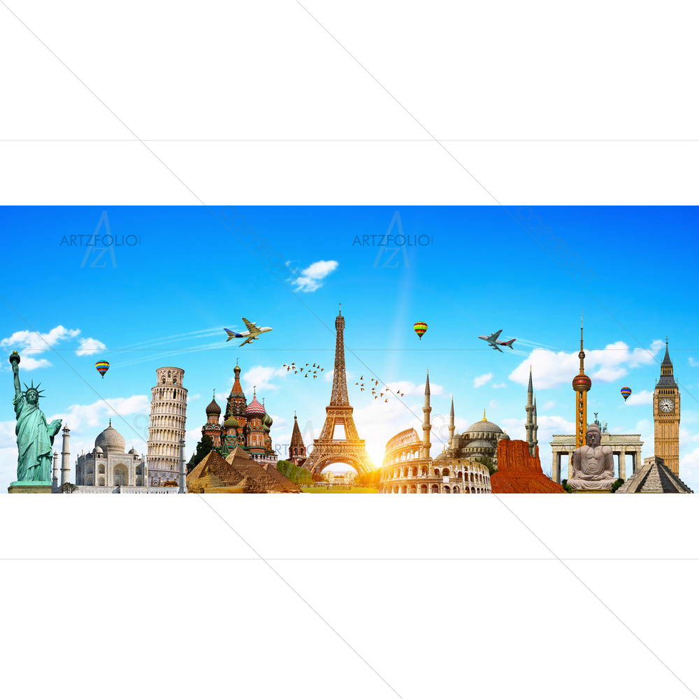 World Famous Landmarks D1 — custom-size art design 5011271