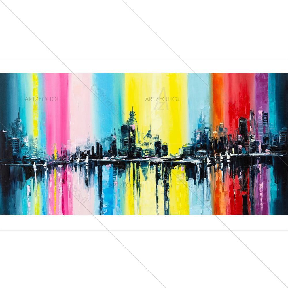 All Day Long Fantasy City — custom-size art design 5011274