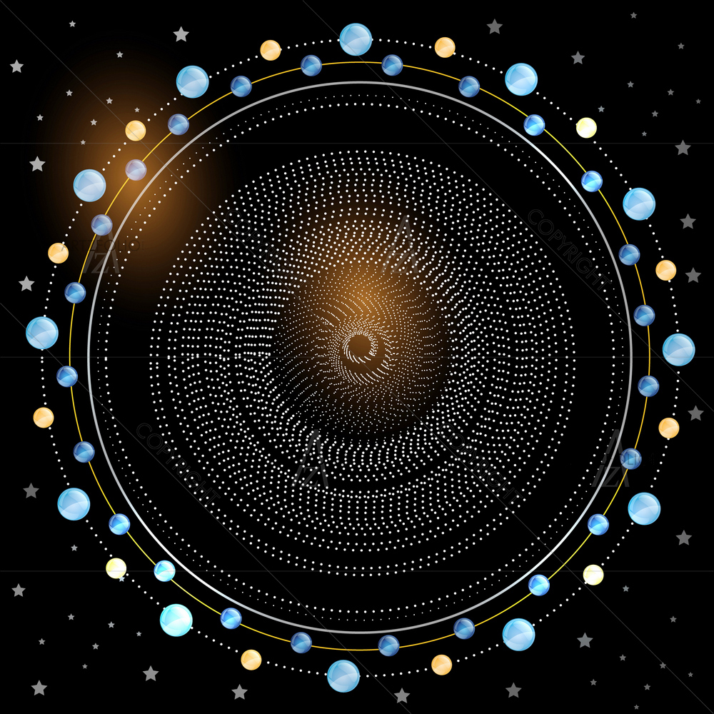 Planets in Space — custom-size art design 5011279