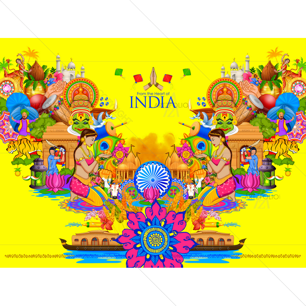 Indian Culture and its Diversity — custom-size art design 5011283