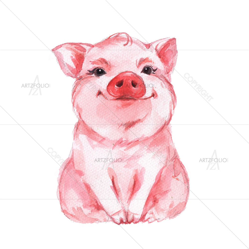 Funny Pig — custom-size art design 5011290