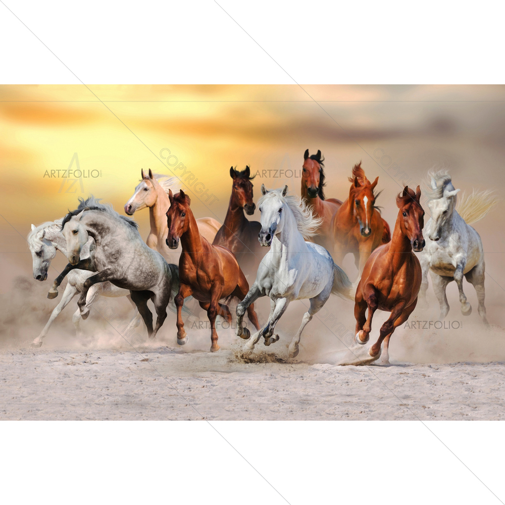 Galloping Horses — custom-size art design 5011294