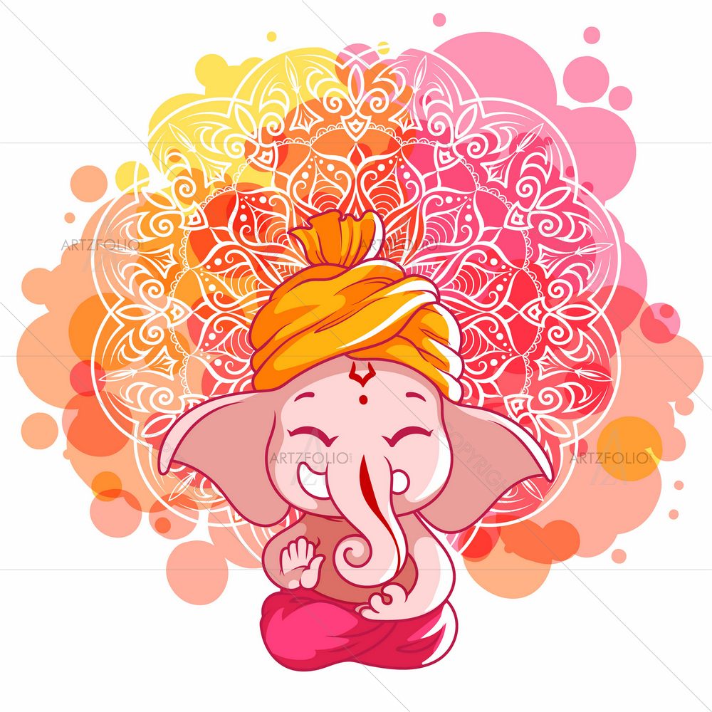 Happy Ganesh Chaturthi D1 — custom-size art design 5011312