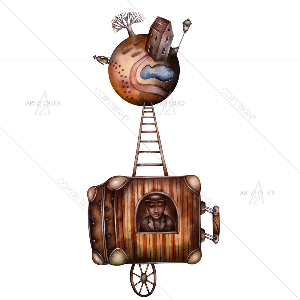 Allegory of Traveling Circus — Others Allegory custom art by ArtzFolio