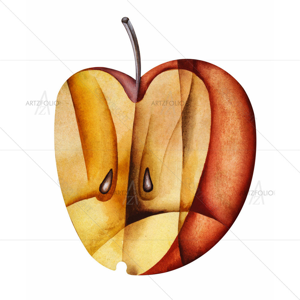 Cubist Apple — custom-size art design 5011320