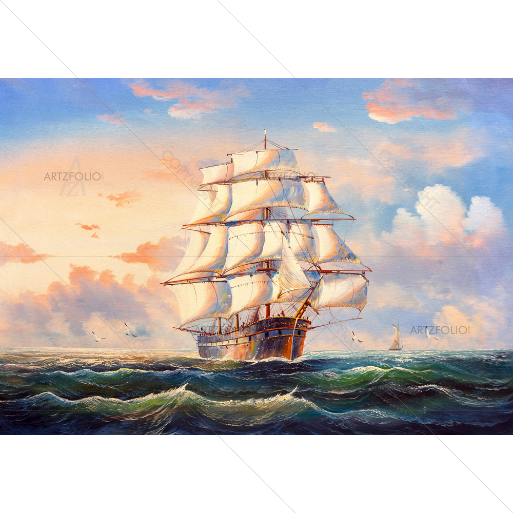 Sailing Boat — Abstract custom art by ArtzFolio