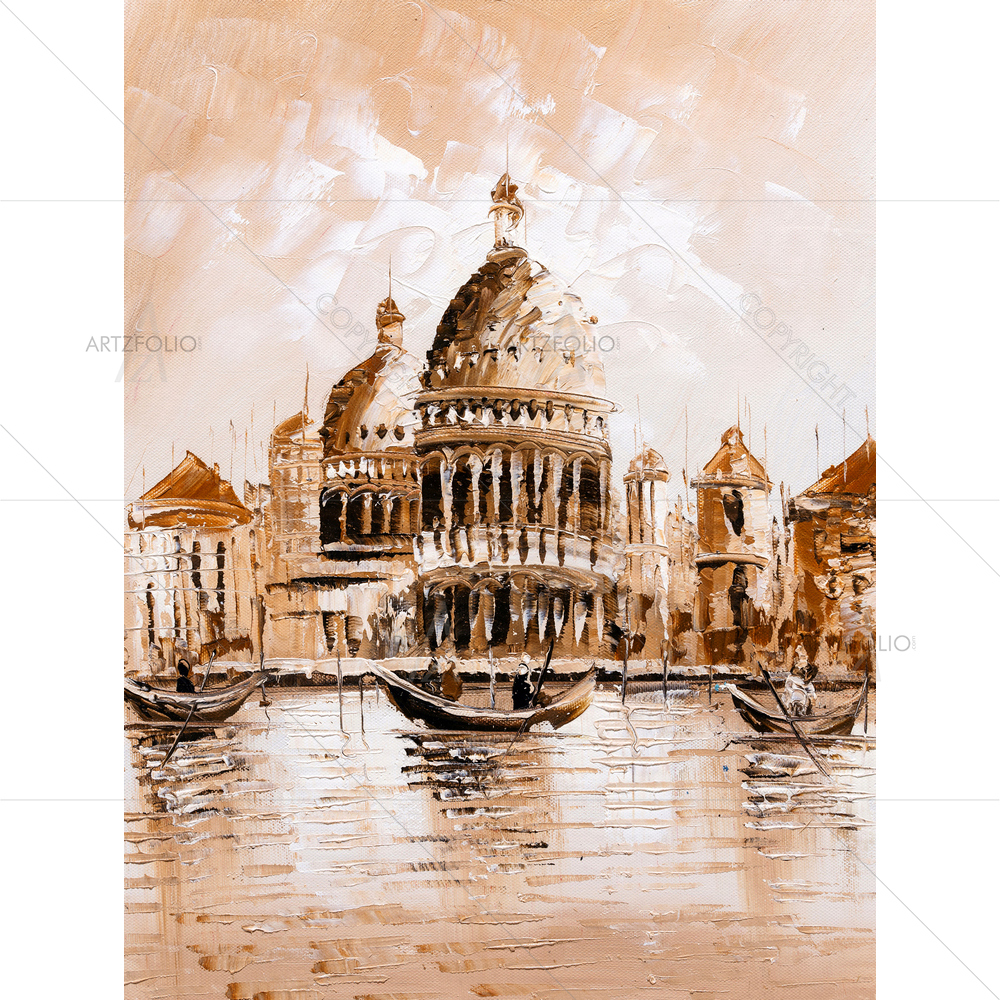 Cityscape of Venice, Italy D5 — custom-size art design 5011344