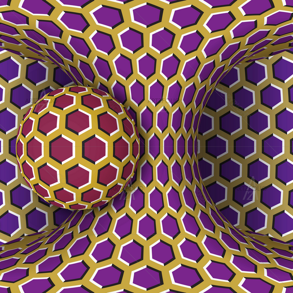 Sphere Rotation Around Moving Hyperboloid D1 — Abstract custom art by ArtzFolio