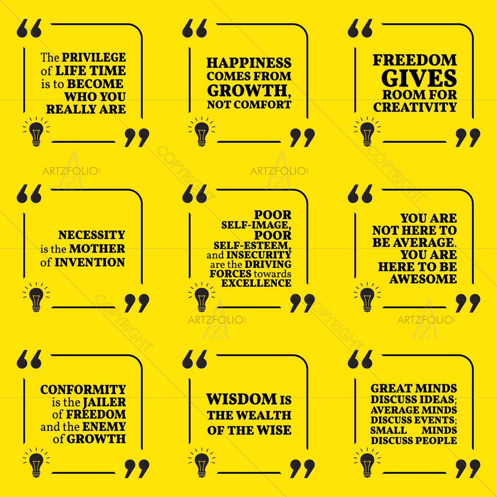 Happiness Motivational Quote — custom-size art design 5011372