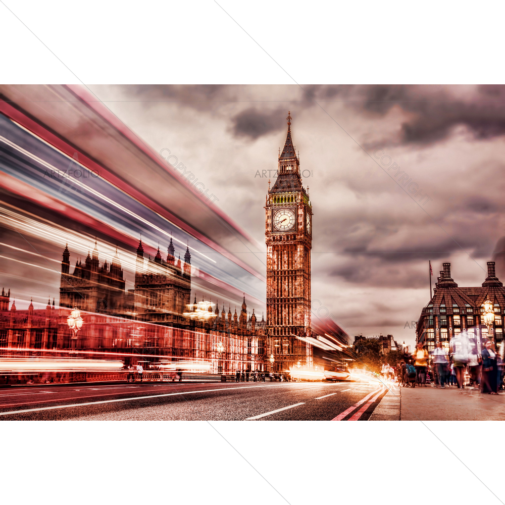 Big Ben, London, UK — Ancient custom art by ArtzFolio