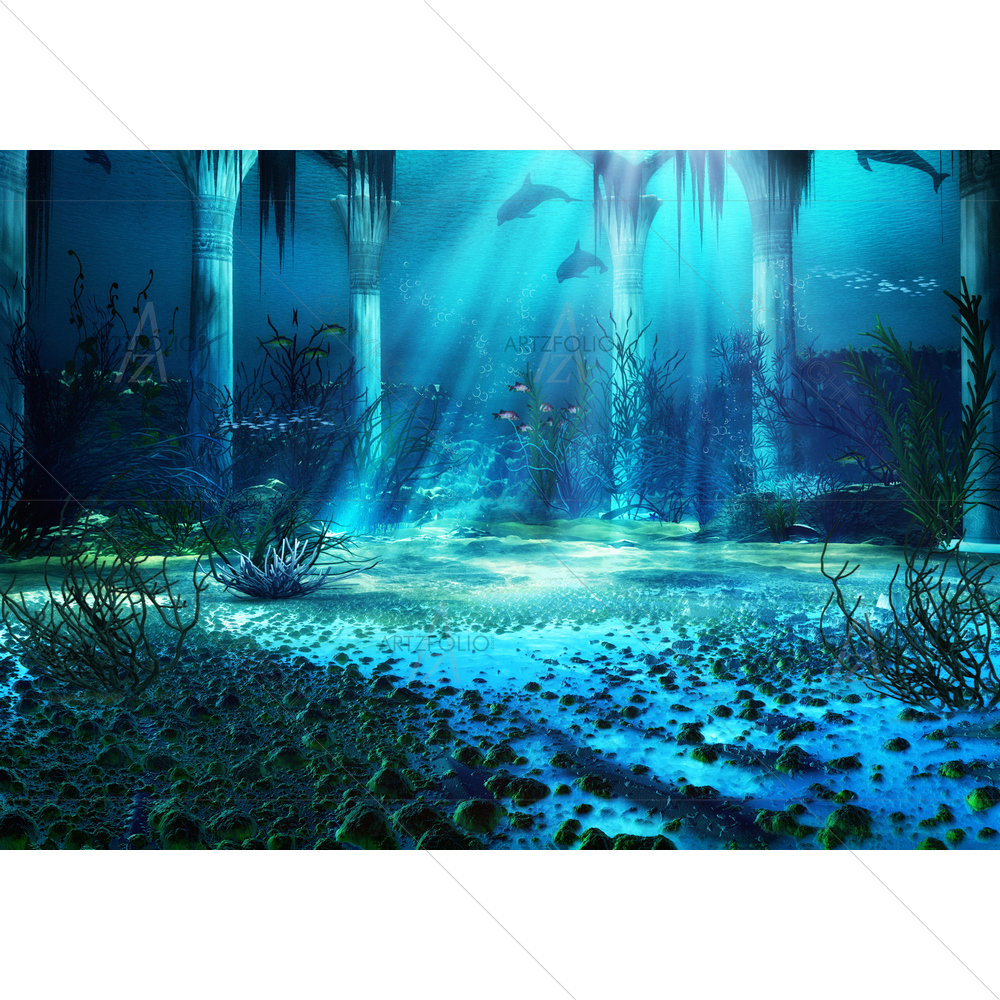 3D Underwater Landscape — custom-size art design 5011414