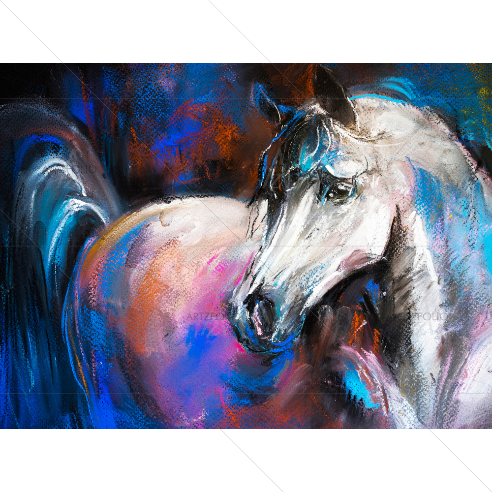 Pastel Painting Image — Animals custom art by ArtzFolio