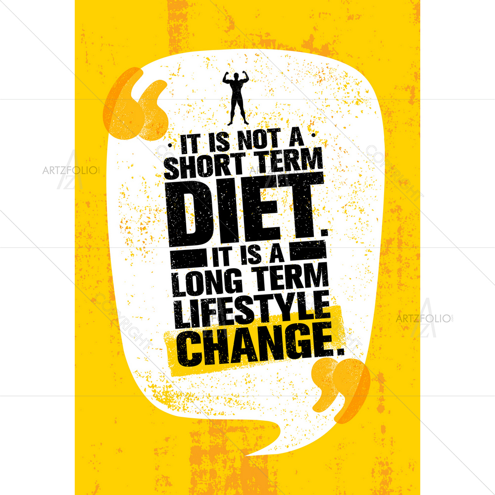 Diet Motivational Quote — custom-size art design 5011426