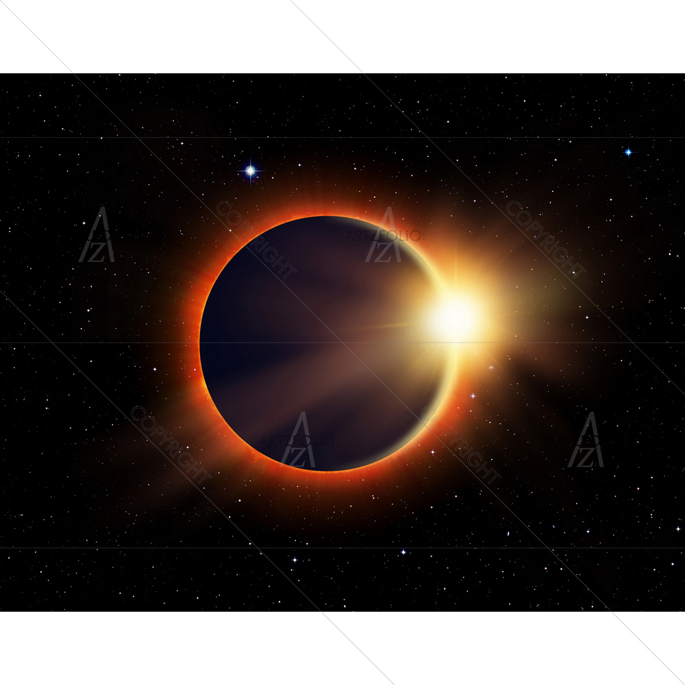 Solar Eclipse, NASA D1 — Astronomy custom art by ArtzFolio