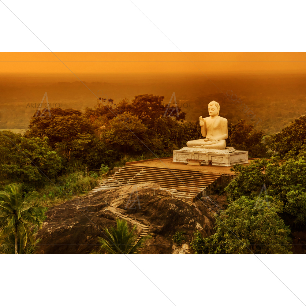 Lord Buddha in Meditation, Sri Lanka — Devotional custom art by ArtzFolio