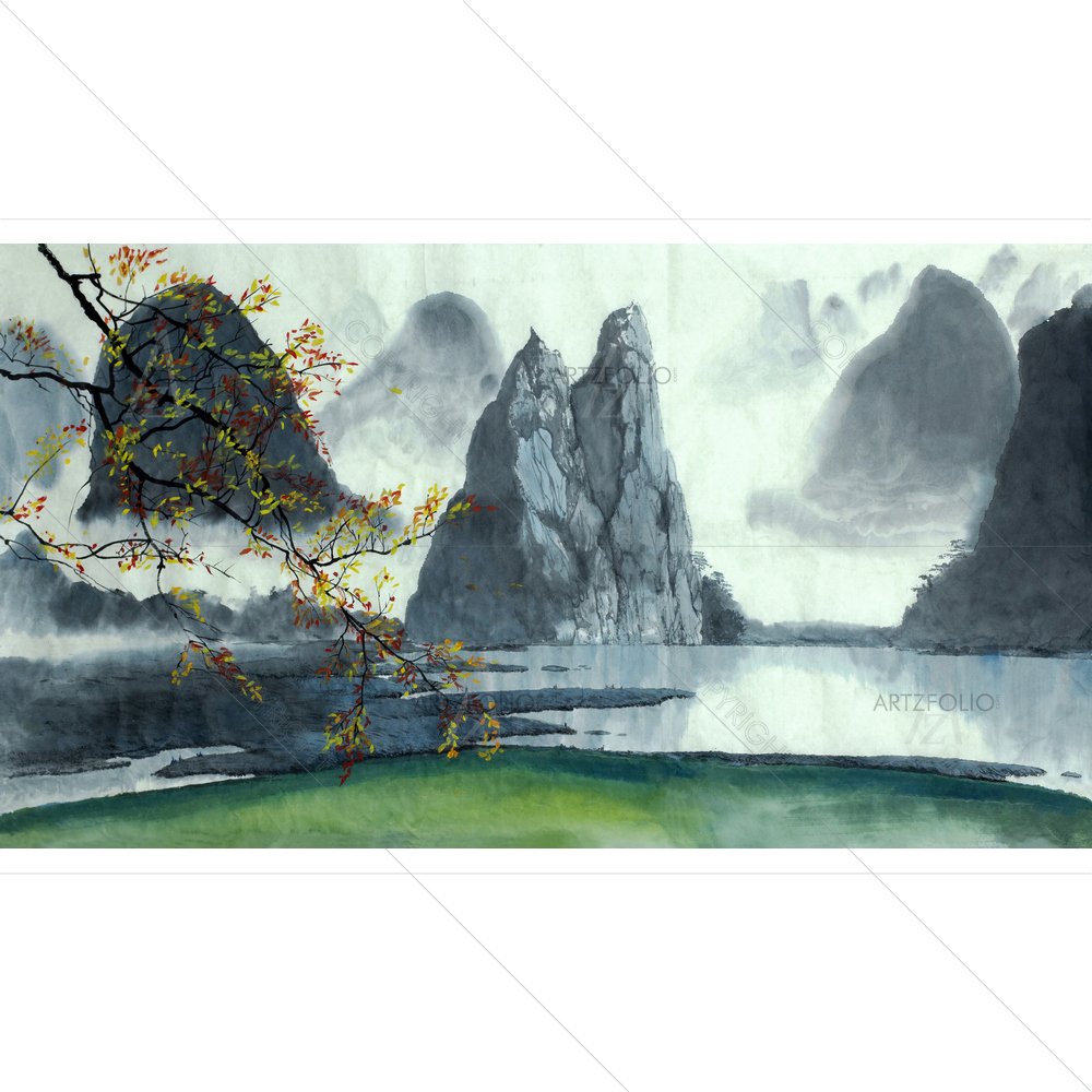 Chinese Landscape D4 — custom-size art design 5011442