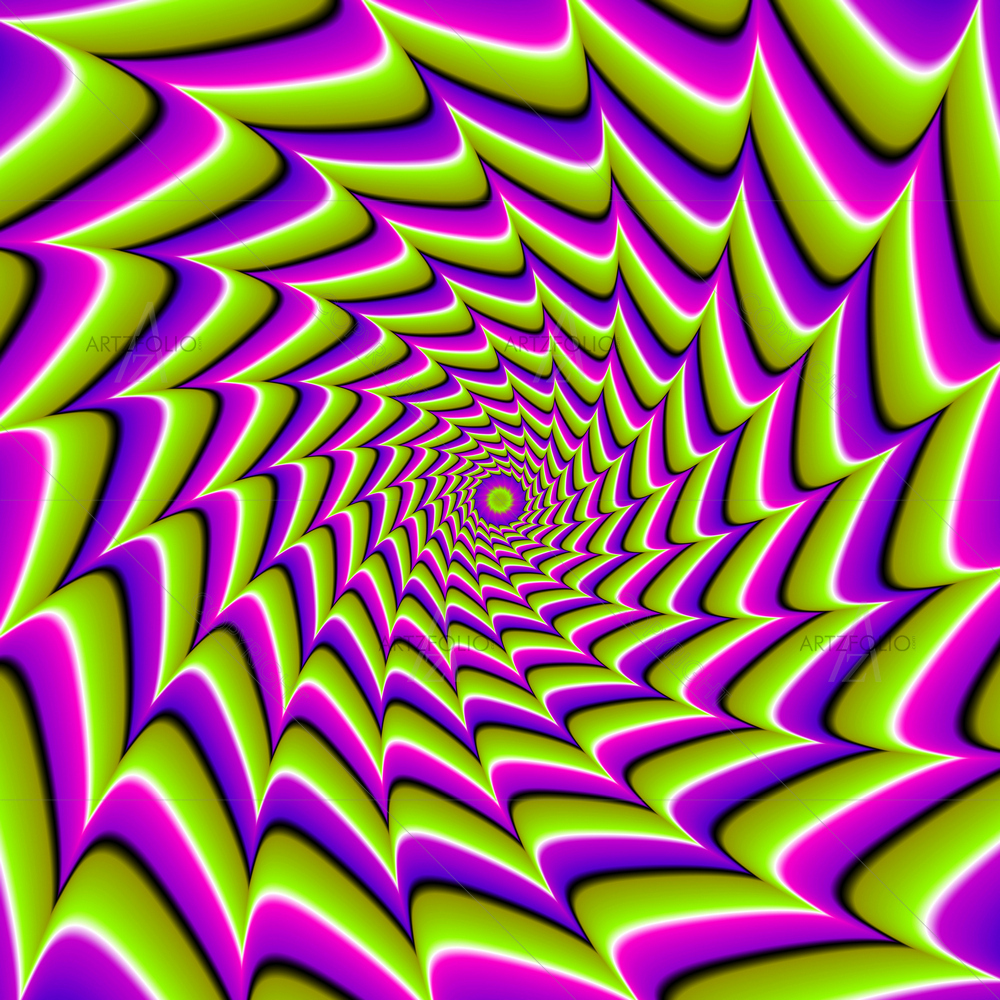 Green and Purple Motion Art — custom-size art design 5011451