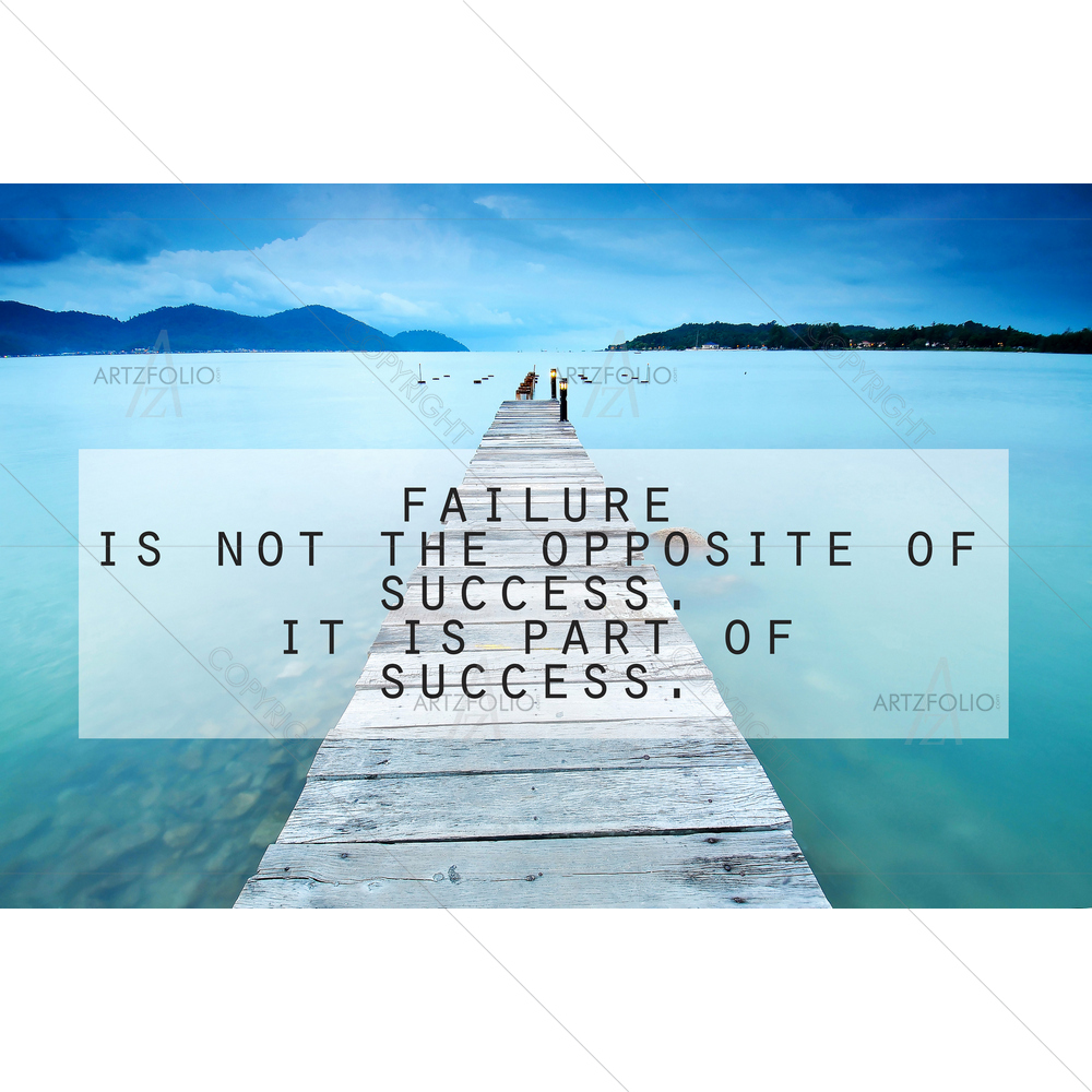 Failure is Part of Success Motivational Quote — custom-size art design 5011457