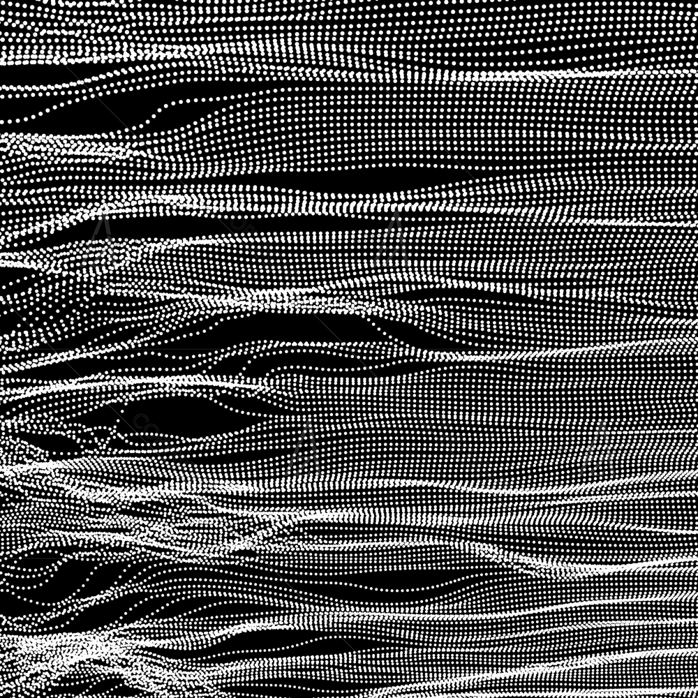 3D Ripple Grid Wave — custom-size art design 5011462