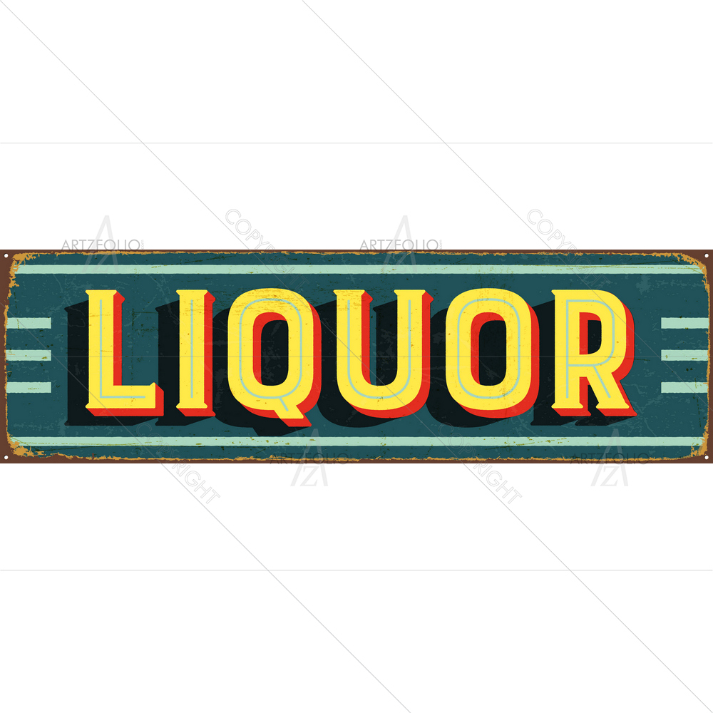Grunge Vintage Metal Signs — custom-size art design 5011467