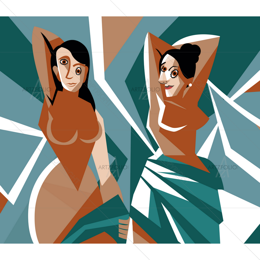 Cubist Women — Cubism custom art by ArtzFolio