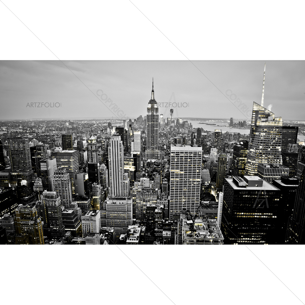Night Skyline, New York — custom-size art design 5011486