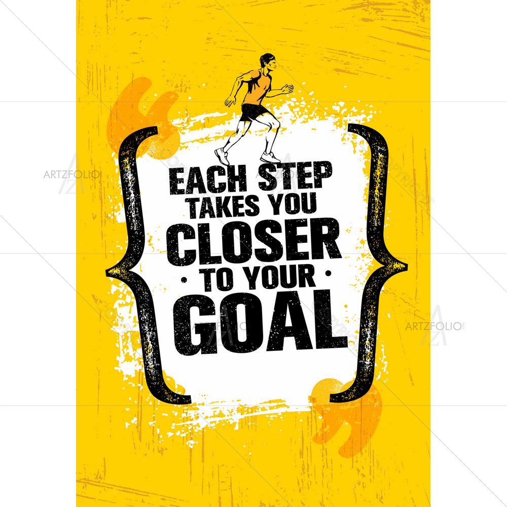 Dreams Goal Motivational Quote — custom-size art design 5011489