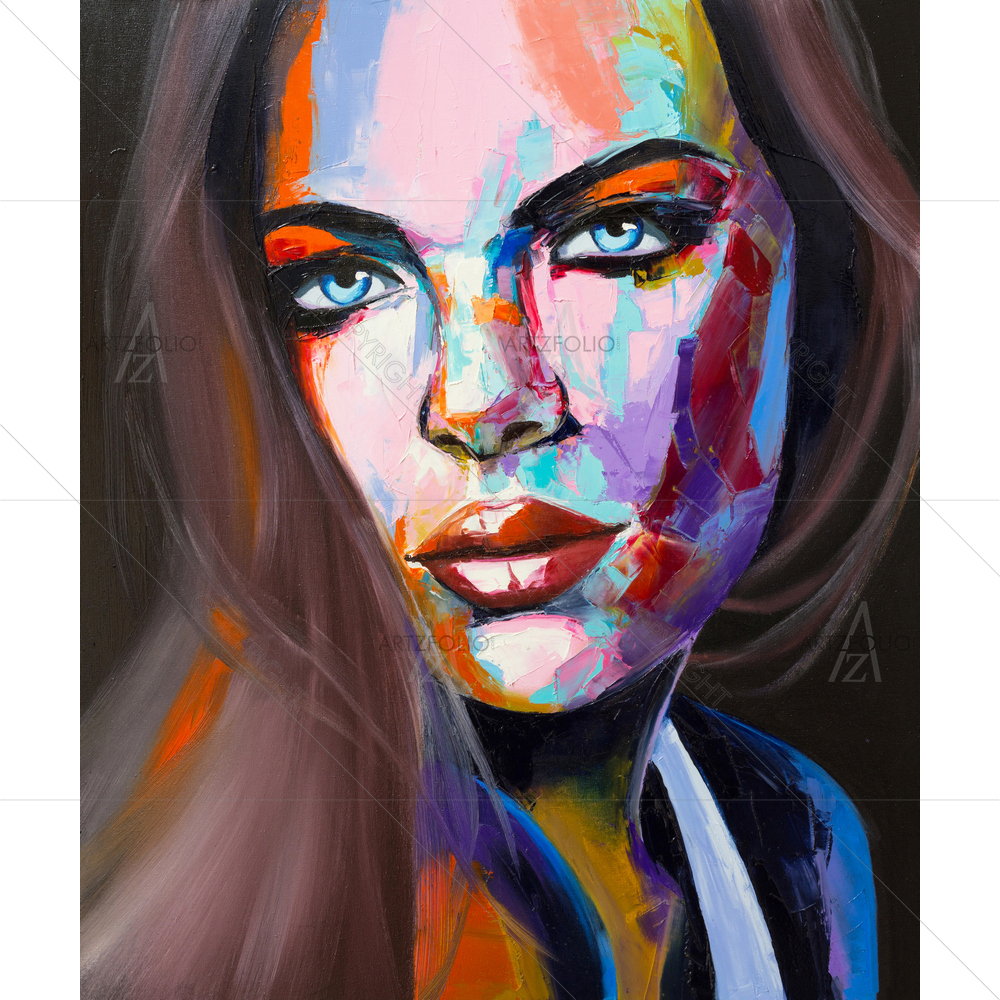 Unsaid Woman Portrait — custom-size art design 5011505