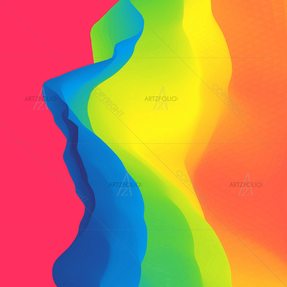 Abstract Futuristic Effect D1 — custom-size art design 5011508