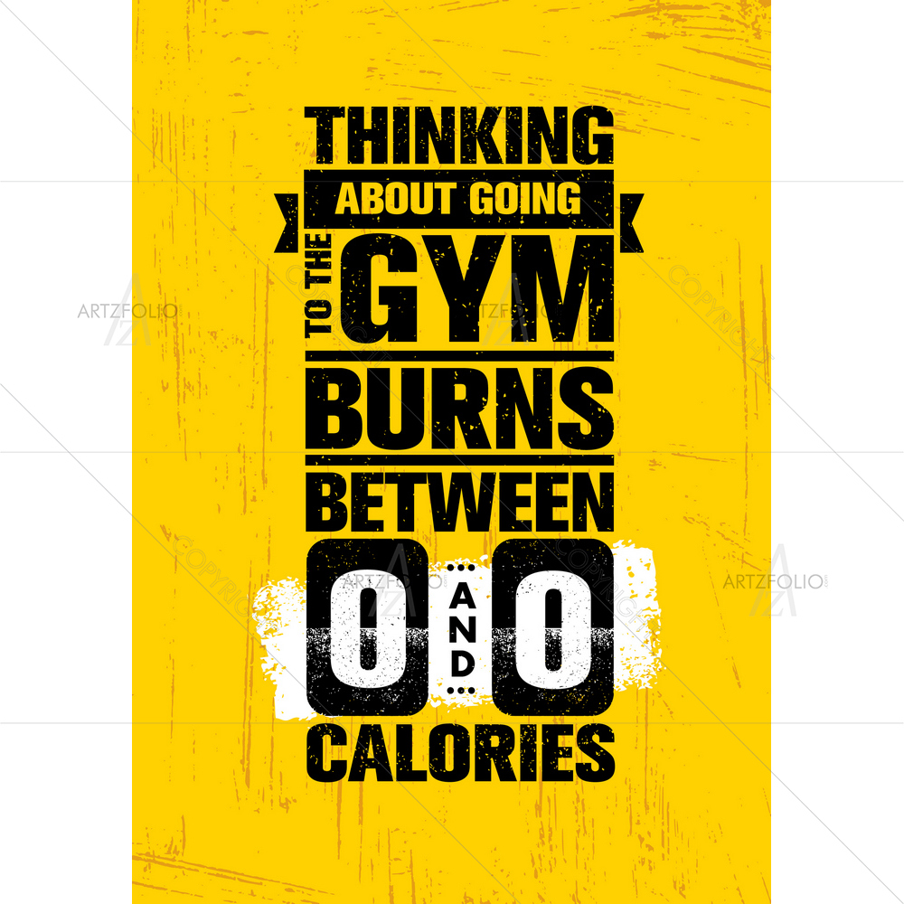 Gym Motivational Quote D1 — custom-size art design 5011510