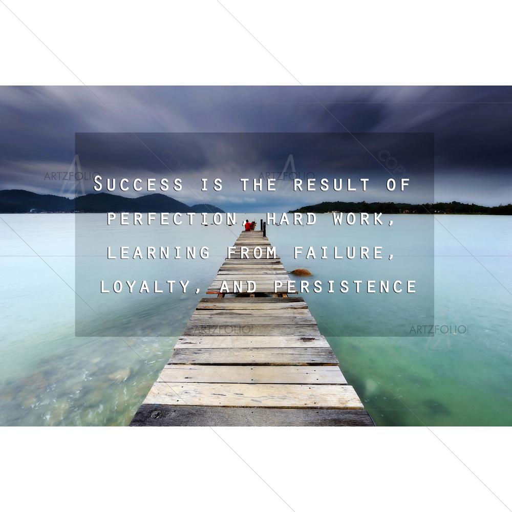 Success Inspirational Quote D2 — custom-size art design 5011519