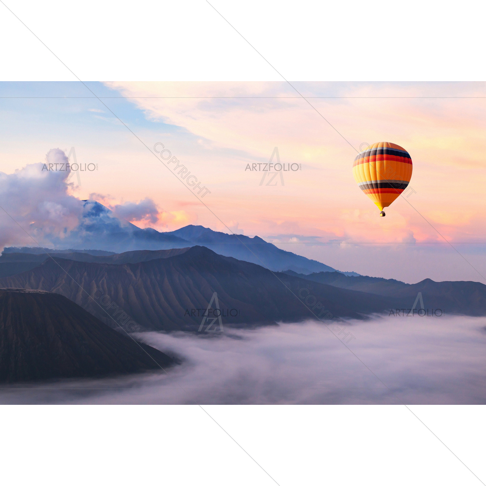 Air Balloon Flying — Devotional custom art by ArtzFolio