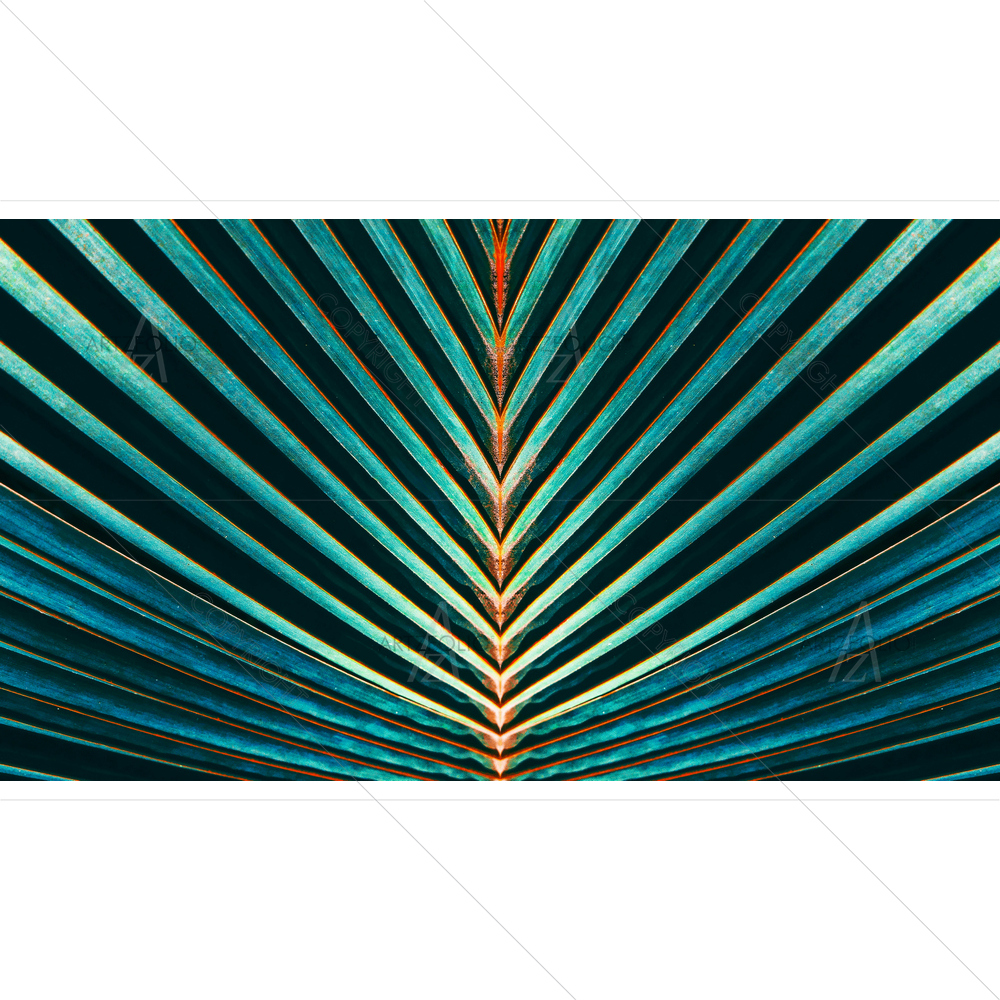Abstract Striped Palm Leaf — Abstract custom art by ArtzFolio