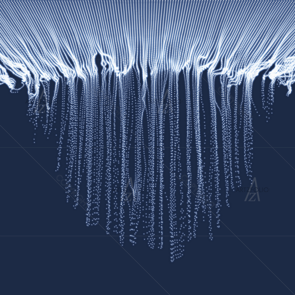 3D Abstract Particles D1 — Abstract custom art by ArtzFolio