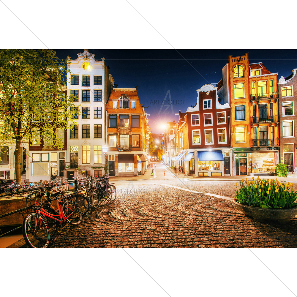 Calm Night, Amsterdam — custom-size art design 5011556