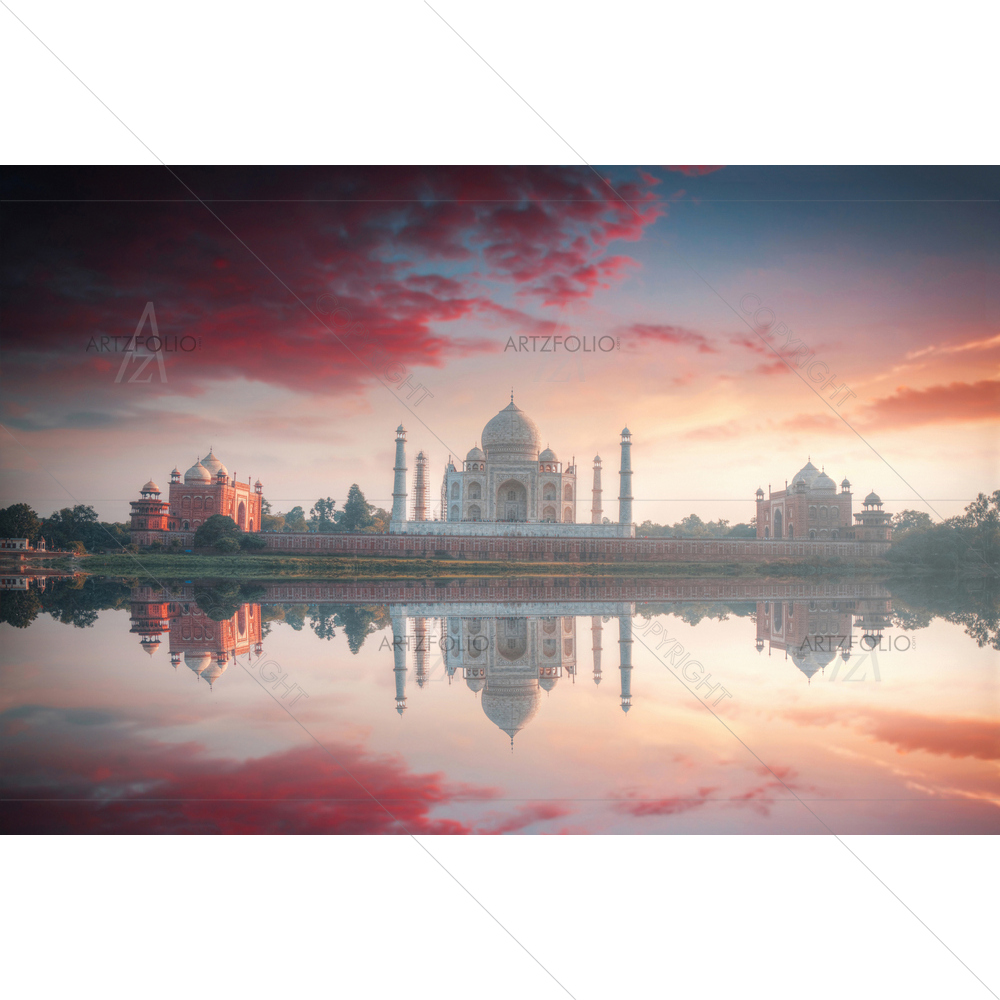 Taj Mahal, Agra, India D3 — custom-size art design 5011562