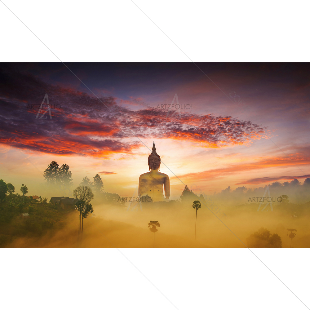 Lord Buddha D27 — Devotional custom art by ArtzFolio