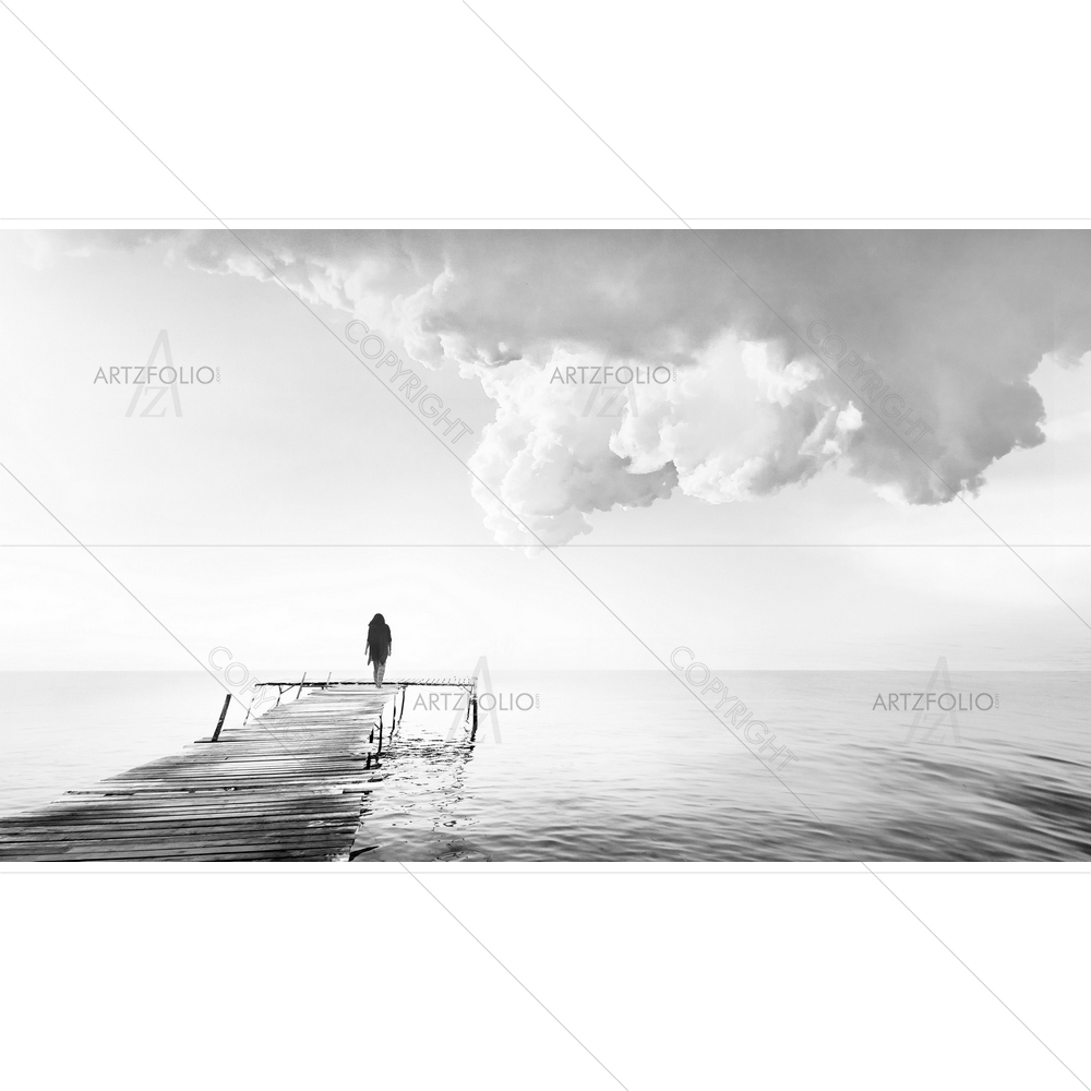 Black & White Concept Picture — custom-size art design 5011601