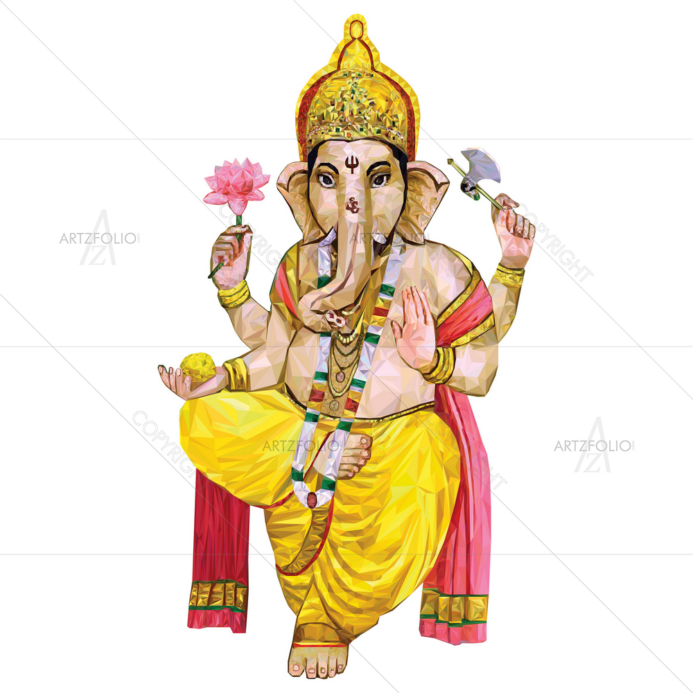 Hindu God Ganesh D11 — custom-size art design 5011612