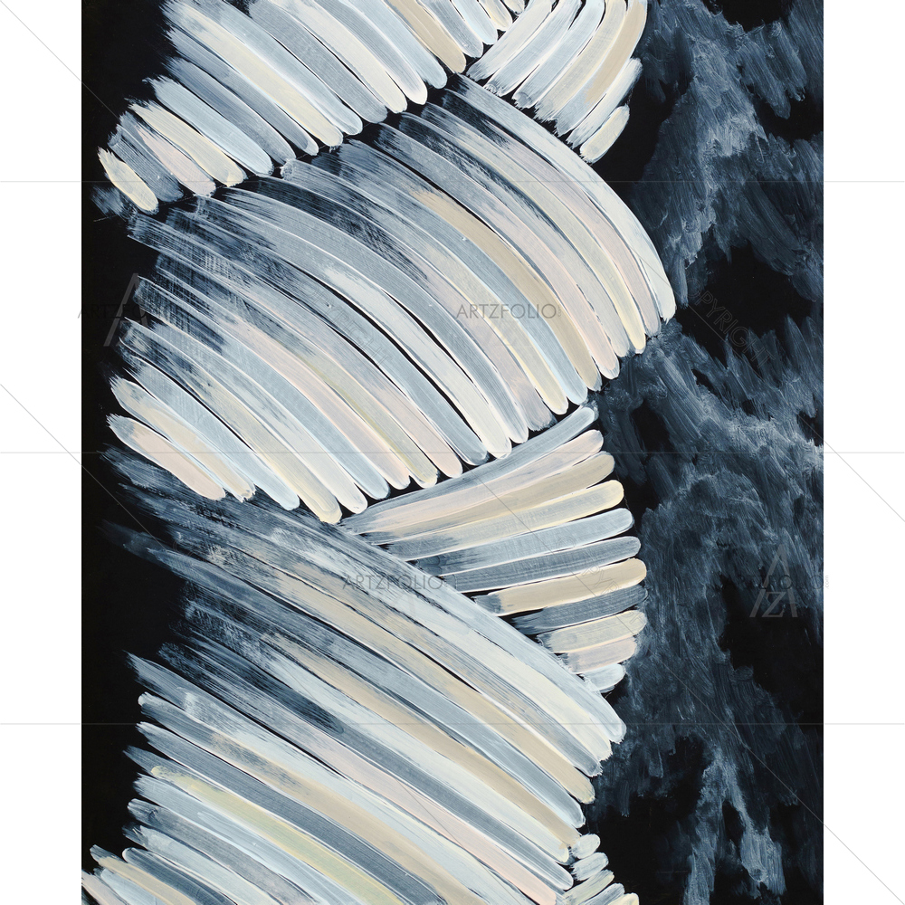 Rope Like Curved Strokes — Abstract custom art by ArtzFolio