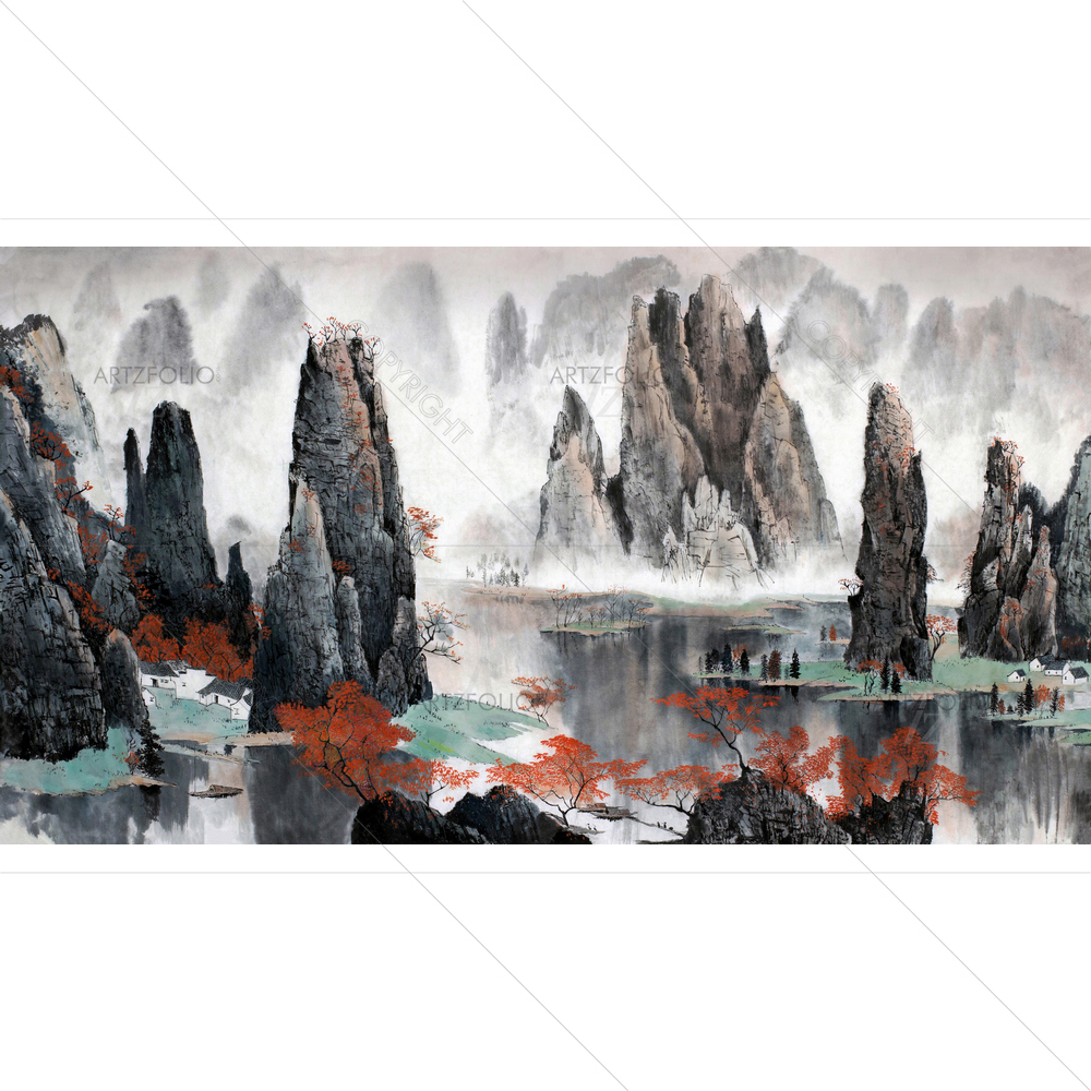 Chinese Landscape D5 — custom-size art design 5011645