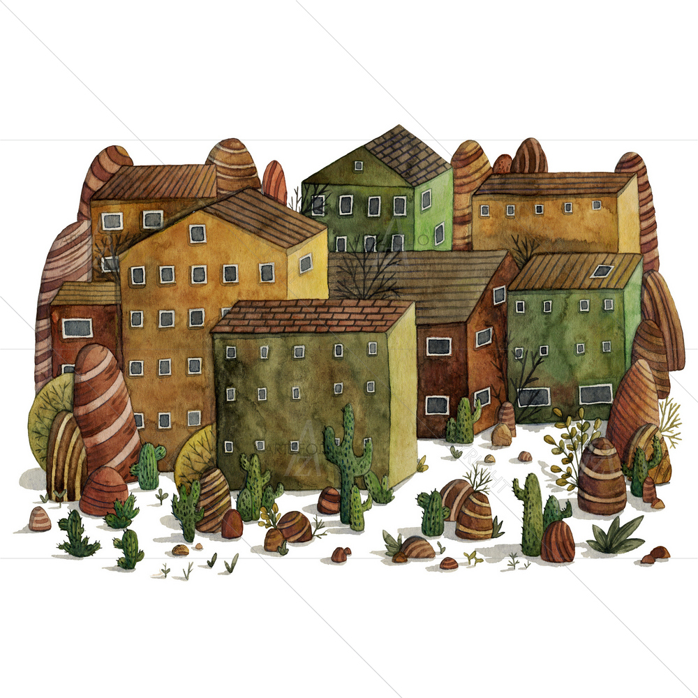 Desert Landscape — custom-size art design 5011652
